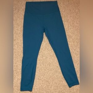 Lululemon Wunder Train Leggings HR Tight 25” in Cyan Blue